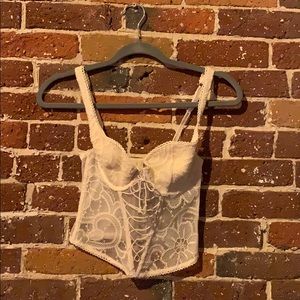 Victoria’s Secret matching white corset set